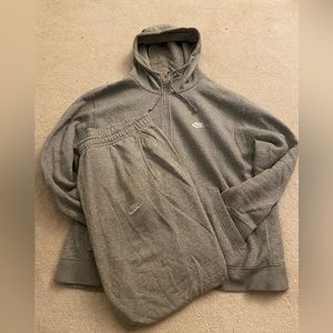Grey Nike Tracksuit with Black Sweatpants (FREE)